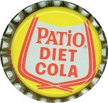 #BC031 - Group of 5 Patio Diet Cola Cork Lined Soda Caps