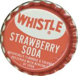 #BC032 - Whistle Strawberry Plastic Lined Soda Cap