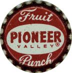 #BC049  - Group of 10 Pioneer Valley Fruit Punch Bottle Caps