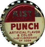 #BC085 - Group of 6 Kist Punch Cork Lined Soda Caps