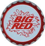 #BC092 - Group of 10 Big Red Plastic Lined Soda Caps