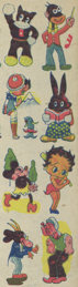 #CH245 - Set of Three Rare Early Betty Boop Transfer Sheets