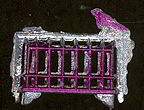 #TY294 - Bird on a Cage Metal Penny Toy