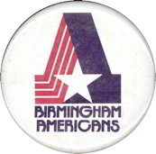 #BA033 - Pinback from the defunct WFL Birmingham Americans