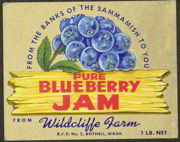 #ZBOT081- Blueberry Jam Jar Label