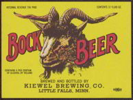 #ZLBE046 - Rare Kiewel Brewing Co. IRTP Bock Beer Label