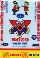 #CH087  - Larry Harmon Bozo the Clown Bread Bag