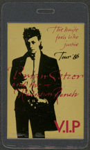 #MUSIC468 - 1986 Brian Setzer and the Radiation Ranch Laminated Backstage Pass from The Knife Feels LIke Justice Tour
