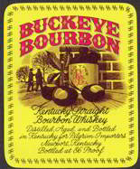 #ZLW097 - Large Buckeye Bourbon Kentucky Whiskey Label