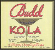 #ZLS099 - Budd Kola Soda Label