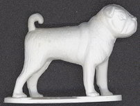 #TY324 - Nicely Detailed Pug Dog Figure