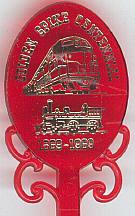 #CA009 - Group of 4 Golden Spike Union Pacific Railroad 1969 Centennial Swizzle Sticks