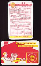 #CA016 - 1961 Shell Oil Pocket Calendar