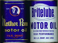 #CA023  - Pair of Oil Can Banks - Mother Penn and Britelube