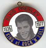 #CH066 - Pair of Enameled Elvis Medals