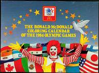 #CH081  - Ronald McDonald 1984 Olympic Coloring Calendar