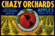 #ZLC170 - Chazy Orchards Apple Crate Label