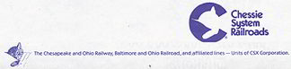 #CA047 - Chessie System Railroad Letterhead