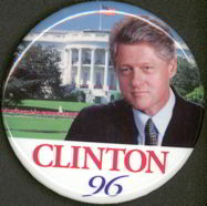 #PL214 - Large Clinton 96 Pinback