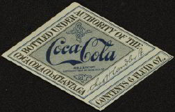 #CC102 - Coca Cola Diamond Shaped Label
