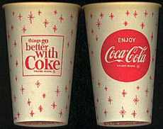 #CC012 - Coke Cup w Snowflakes Logo