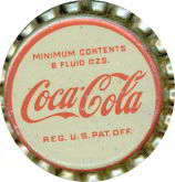 #BC163 - Cork Lined Coca Cola Cap with Fishtail Logo