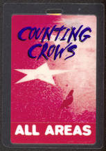 #MUSIC443 - Scarce 1996 Counting Crows Laminated Backstage Pass from The Recovering Satellites Tour