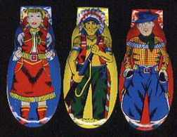 #TY003 - Cowboy, Cowgirl, and Indian Clickers Set