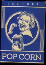 #PC047 - Rare 1930s Stone Litho Cretors Popcorn Box