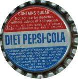 #BC202 - Early Diet Pepsi Bottle Cap
