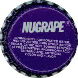 #BC180 - Group of 10 NUGRAPE soda caps