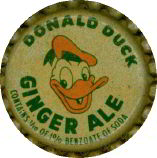 #BC179 - Early Donald Duck Ginger Ale Bottle Cap