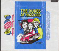 #ZZA005 - Dukes Of Hazzard  First Series Waxed Trading Card Wrapper