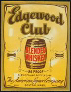 #ZLW069 - Edgewood Club Whiskey Label