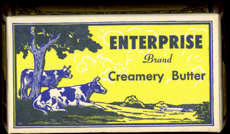 #DA046 - Enterprise Creamery Butter Box with Cows and Land O' Lakes Mark