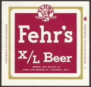 #ZLBE042 - Fehr's X/L Beer Label