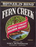 #ZLW101 - Fern Creek Bourbon Whiskey Label