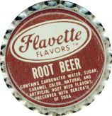 #BC162 - Group of 6 Flavette Root Beer Soda Caps
