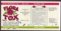 #ZLCA104 - Flora Tox Bed Bug Can Label