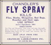 #ZBOT083- Chandler Fly and Bed Bug Spray Label