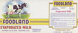#ZLCA079 - Foodland Evaporated Milk Label