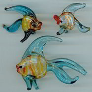 #MS092 Blown Glass Animal Family in Original Box and Wrapping