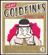 #SIGN059 - Goldfinks 1¢ Bubble Gum Vending Machine Sign