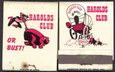 #TM085 - Harolds Club Casino (Reno) Front Cover Striker Match Packs