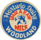 #DC045 - Hartwig Dairy Milk Bottle Cap - Cow Pictured