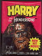 #ZZA035 - 1987 Harry and the Hendersons Wax Pack of Trading Cards