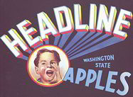 #ZLC212 - Headlines Apples Crate Label