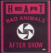 #MUSIC036  - 1987 Heart OTTO Backstage Pass from the Bad Animals Tour