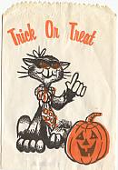 #HH032 - Halloween Treat Bag with Cool Cat