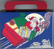 #HH048 -Santa in Sled Christmas Candy Box